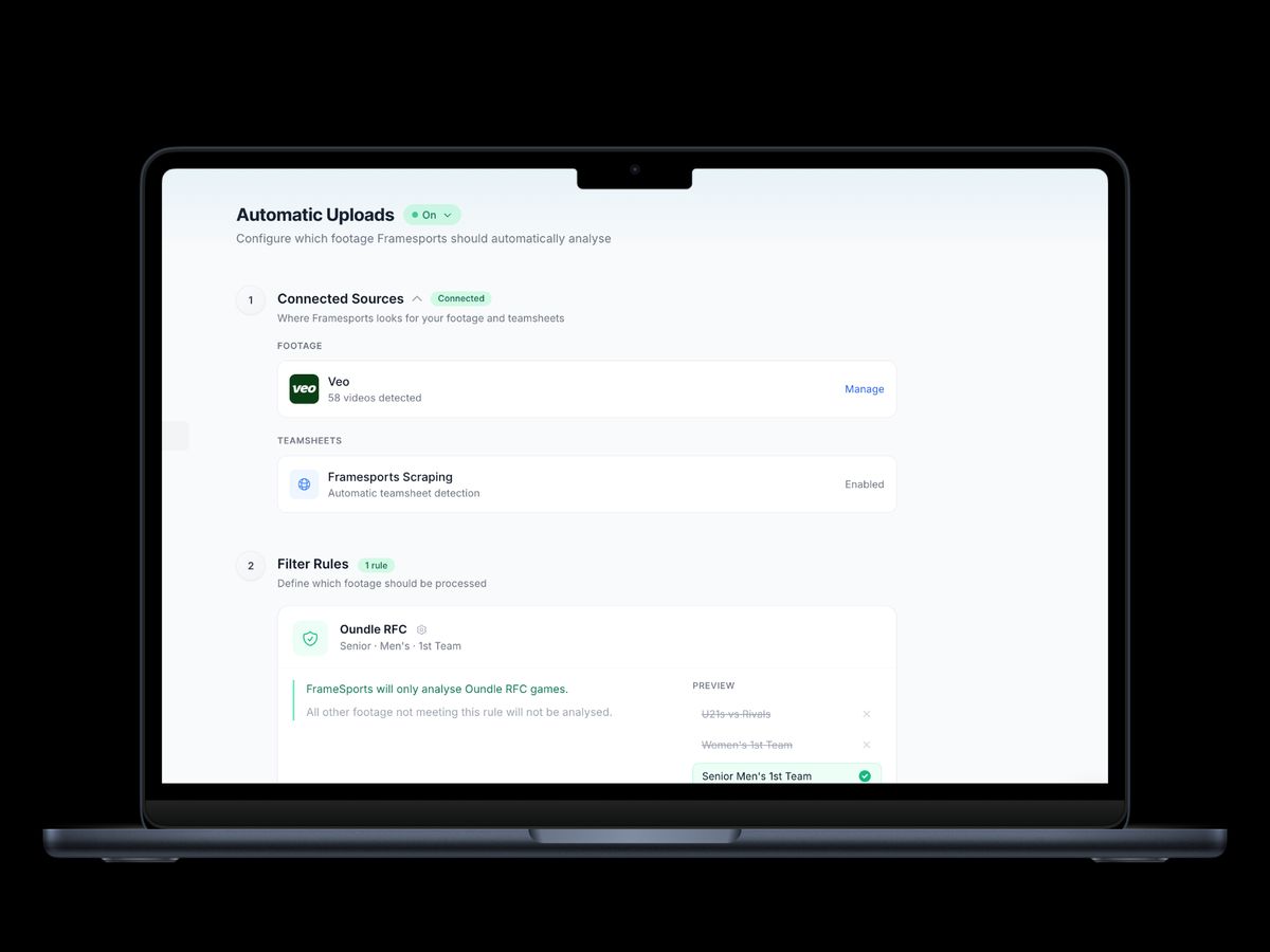 Frame Integrations Windows Video and team sheet integrations — Framesports
